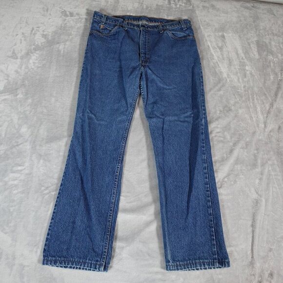 Vintage Levis 509 Denim Jeans Mens 38 (Fits 36x29) Straight Fit Orange Tab - Picture 1 of 9